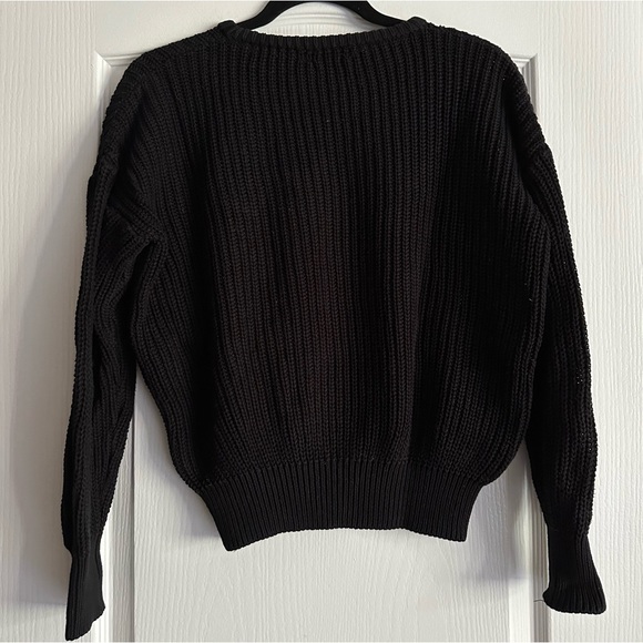 American Apparel Black US XS Fisherman Crewneck Sweater - Picture 2 of 11